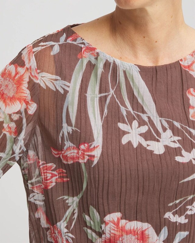 Textured Banded-Hem Top - image 4